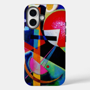 Kandinsky in Blue Abstract Painting iPhone 16 Case