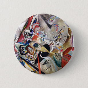 Kandinsky In Grey Button