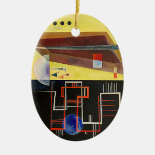 Kandinsky Inner Alliance Abstract Artwork Ceramic Tree Decoration