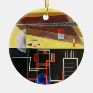 Kandinsky Inner Alliance Abstract Artwork Ceramic Tree Decoration