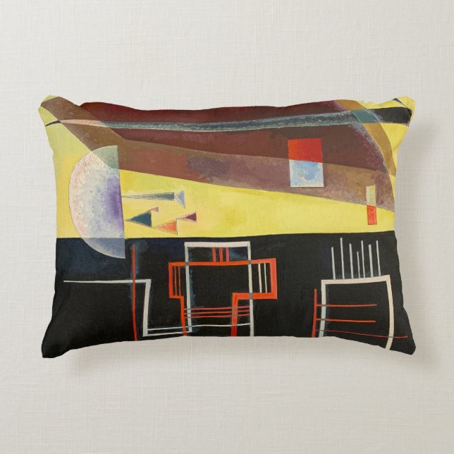 Kandinsky Inner Alliance Abstract Artwork Decorative Cushion (Front)