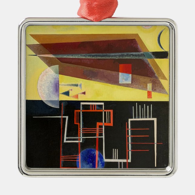 Kandinsky Inner Alliance Abstract Artwork Metal Tree Decoration (Front)