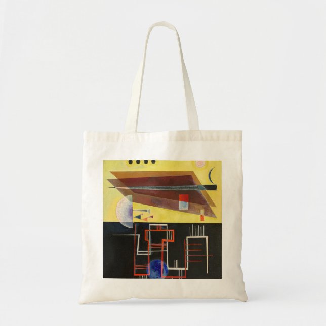 Kandinsky Inner Alliance Abstract Artwork Tote Bag (Front)