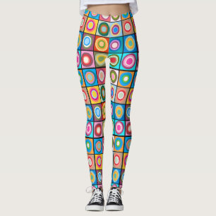 Kandinsky-Inspired Circles Leggings