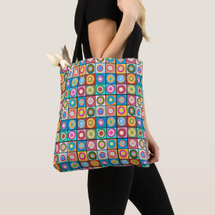 Kandinsky-Inspired Circles Tote Bag