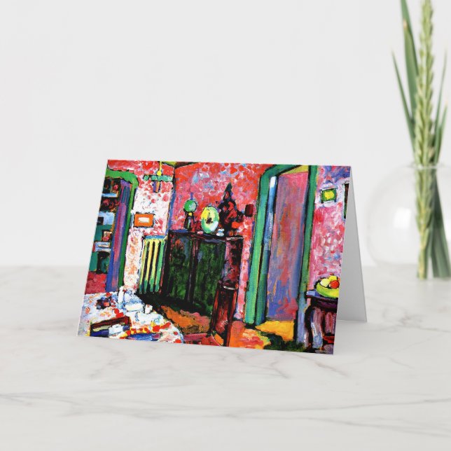 Kandinsky: Interior, My Dining Room, Card (Front)