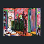Kandinsky: Interior, My Dining Room,  Postcard<br><div class="desc">Wassily Kandinsky painting,  Interior,  My Dining Room,  famous artwork.</div>