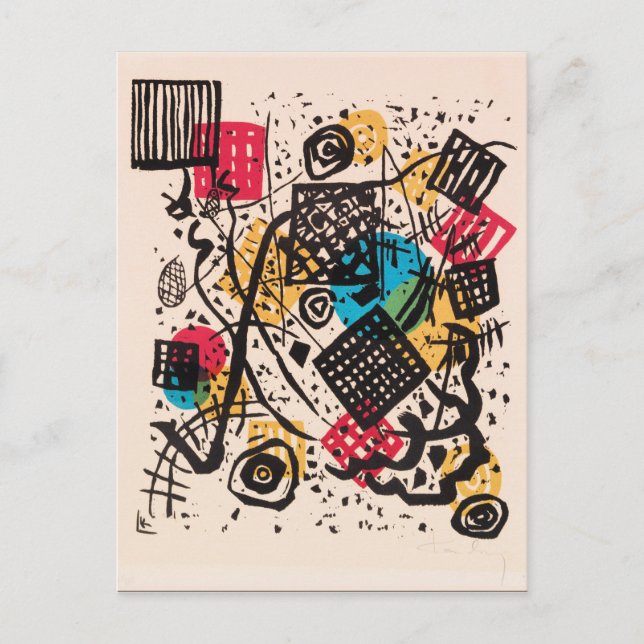Kandinsky - Kleine Welten V. Postcard (Front)