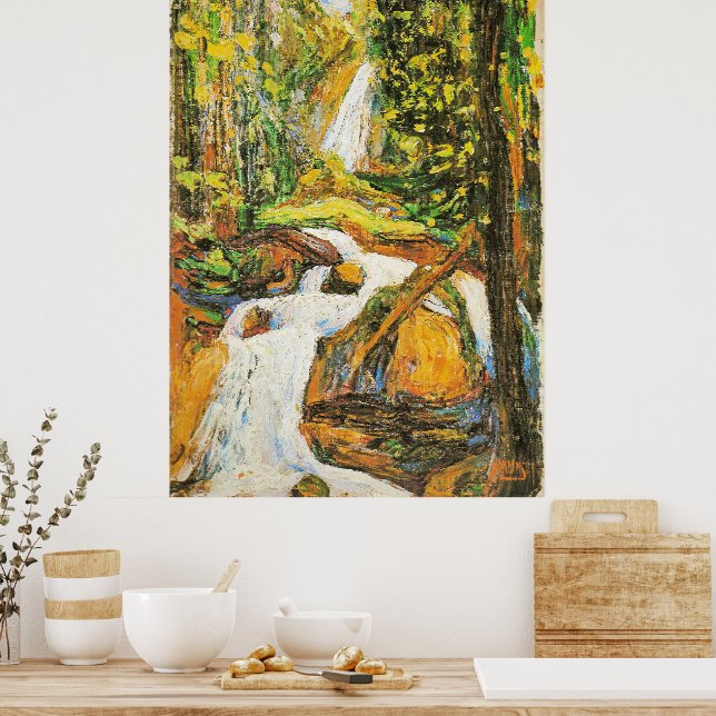 Kandinsky - Kochel: Waterfall I, Poster (Kitchen)