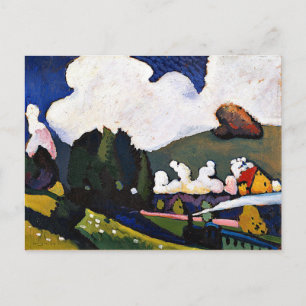 Kandinsky - Landscape near Murnau with Locomotive Postcard