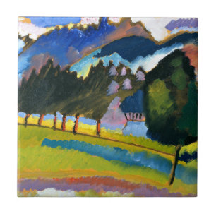 Kandinsky - Landscape with Rolling Hills Tile