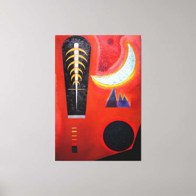 KANDINSKY - LOOSE IN RED (Loses im Rot) - 1925 - Canvas Print (Front)