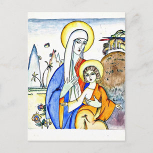 Kandinsky - Madonna and Child, beautiful painting Postcard
