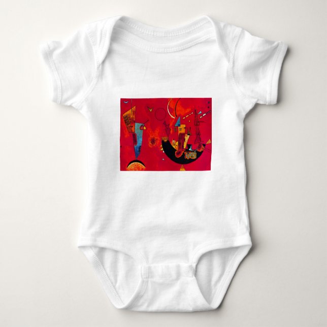 Kandinsky Mit und Gegen Baby Bodysuit (Front)