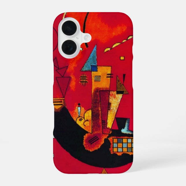Kandinsky Mit und Gegen iPhone 16 Case (Back)