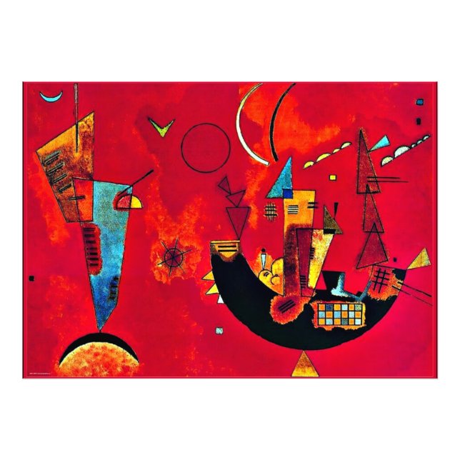 Kandinsky - Mit und Gegen (With and Against) Photo Print (Front)