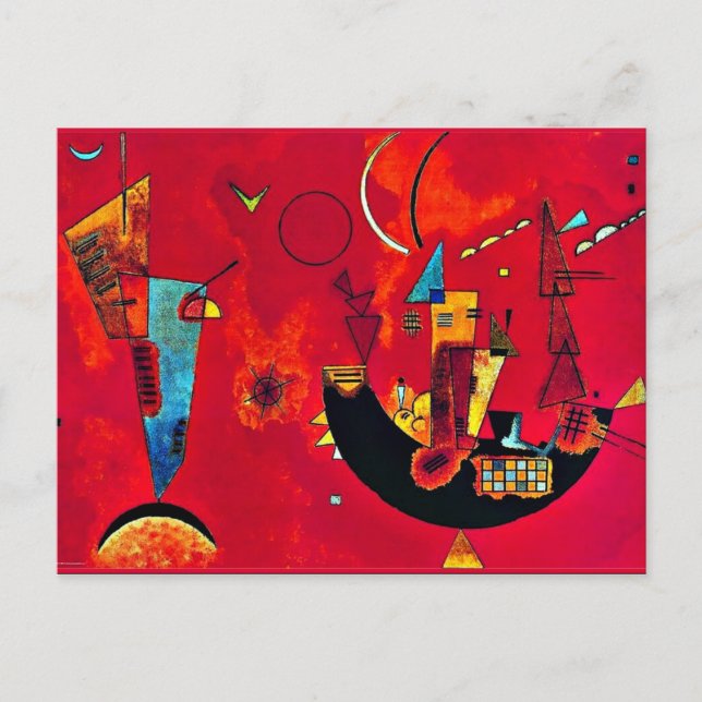 Kandinsky - Mit und Gegen (With and Against) Postcard (Front)