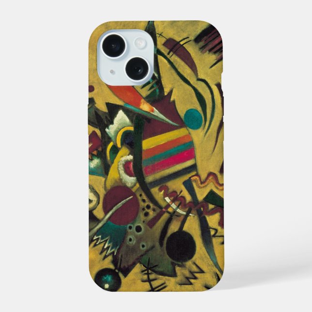 Kandinsky Modern Absract Expressionist Artwork iPhone 15 Case (Back)