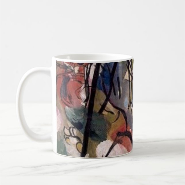 Kandinsky Modern Abstract Colourful Artwork Coffee Mug (Left)