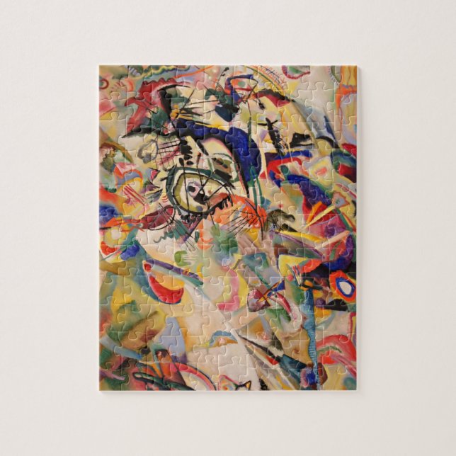 Kandinsky Modern Abstract Painting Artwork Jigsaw Puzzle (Vertical)