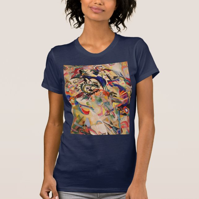 Kandinsky Modern Abstract Painting Artwork T-Shirt (Front)