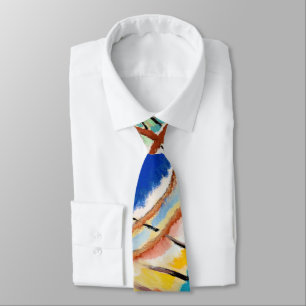 Kandinsky Modern Abstract Painting Artwork Tie