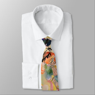 Kandinsky Modern Abstract Painting Artwork Tie