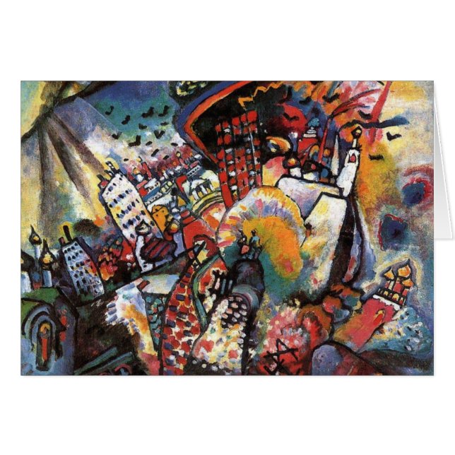 Kandinsky Moscow I Cityscape Abstract Painting (Front Horizontal)