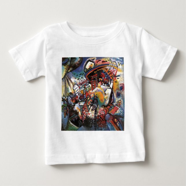 Kandinsky Moscow I Cityscape Abstract Painting Baby T-Shirt (Front)
