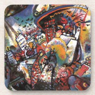 Kandinsky Moscow I Cityscape Abstract Painting Coaster