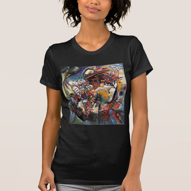 Kandinsky Moscow I Cityscape Abstract Painting T-Shirt (Front)