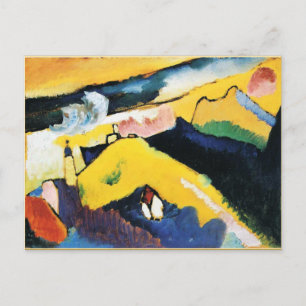 Kandinsky - Mountain Landscape with Church Postcard