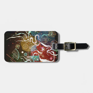 Kandinsky Movement I Abstract Painting Luggage Tag