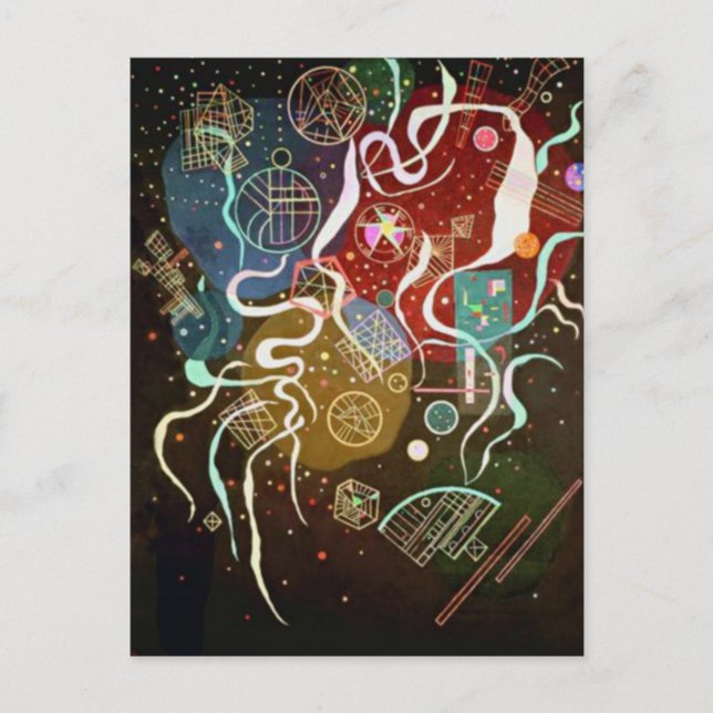 Kandinsky Movement I Abstract Painting Postcard (Front)
