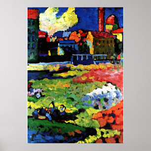 Kandinsky - Munich-Schwabing with the Church of St Poster