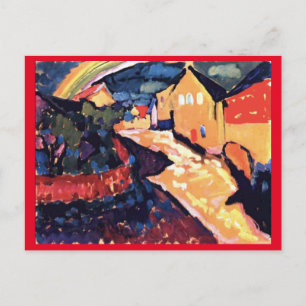 Kandinsky, Murnau with Rainbow, Fine Art Postcard