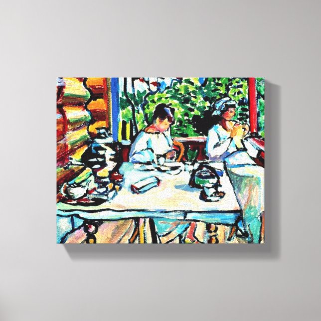 Kandinsky - Nina Kandinsky in Akhtyrka Canvas Print (Front)