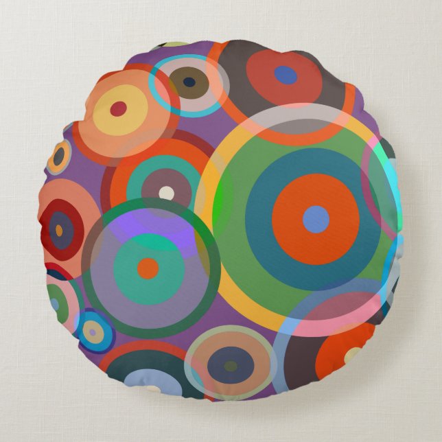 Kandinsky No. 4 Round Cushion (Front)