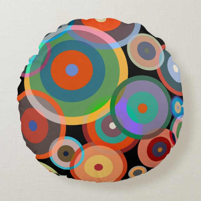 Kandinsky No. 4 Round Cushion (Front)