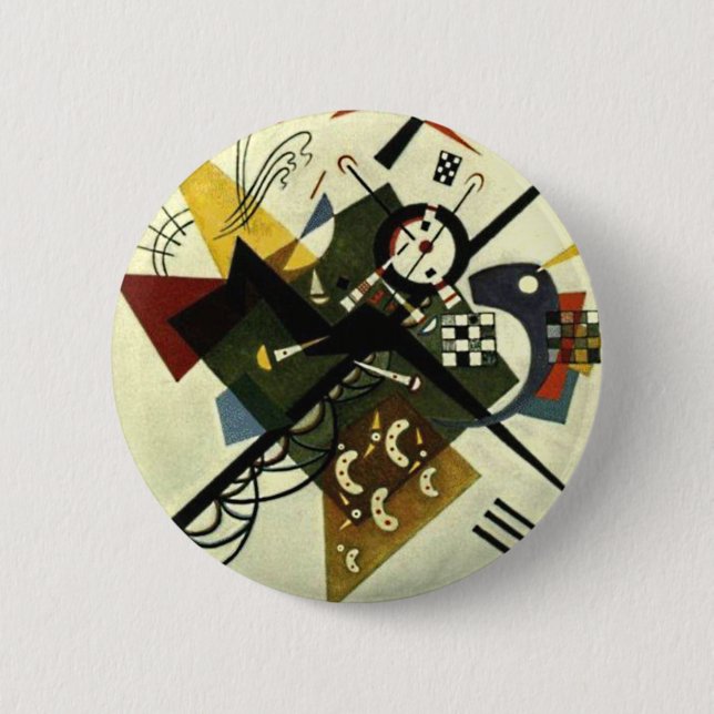 Kandinsky On White II 6 Cm Round Badge (Front)