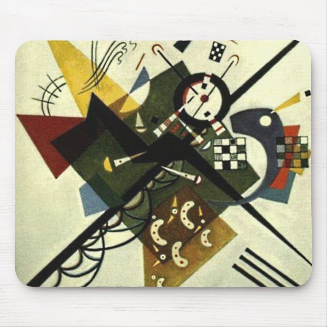 Kandinsky On White II Mouse Pad (Front)
