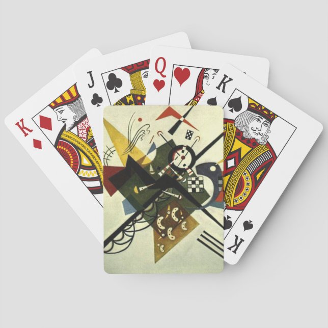 Kandinsky On White II Playing Cards (Back)
