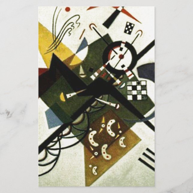 Kandinsky On White II Stationery (Front)