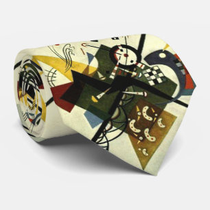 Kandinsky On White II Tie