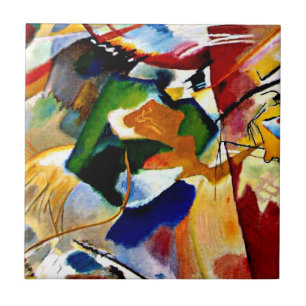 Kandinsky - Painting with Green Centre Tile