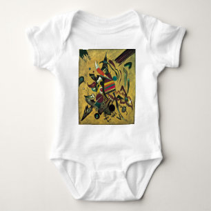 Kandinsky Points Abstract Canvas Painting Baby Bodysuit