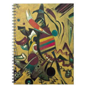 Kandinsky Points Abstract Canvas Painting Spiral Notebook