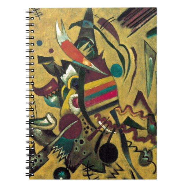 Kandinsky Points Abstract Canvas Painting Spiral Notebook (Front)