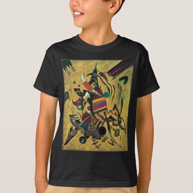 Kandinsky Points Abstract Canvas Painting T-Shirt (Front)