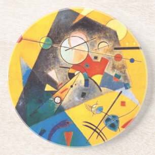 Kandinsky Quiet Harmony Abstract Art Coaster